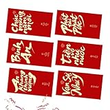Chinesische Rote Glücksumschläge | mit 6 Glücksumschlägen für Geldgeschenke | Chinesische Neujahrsumschläge für das Jahr 2026 - Für Feiertage, Frühlingsfest, Glück, Hochzeitsfeiern Und