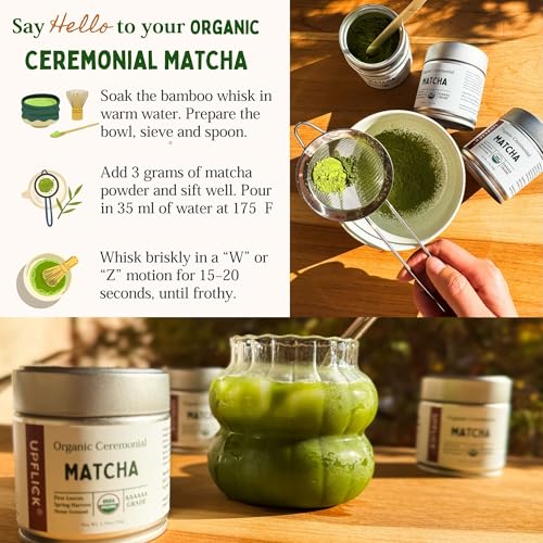 Té Matcha Orgánico Ceremonial en Polvo 1.76 onzas miniatura 3
