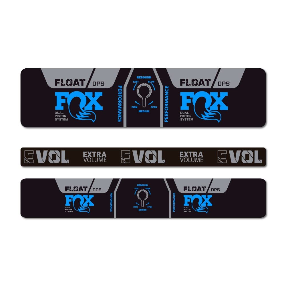 Autocollants Amortisseur Fox Float Performance DPS EVOL 2021 - Rose Fluo 1 Cm