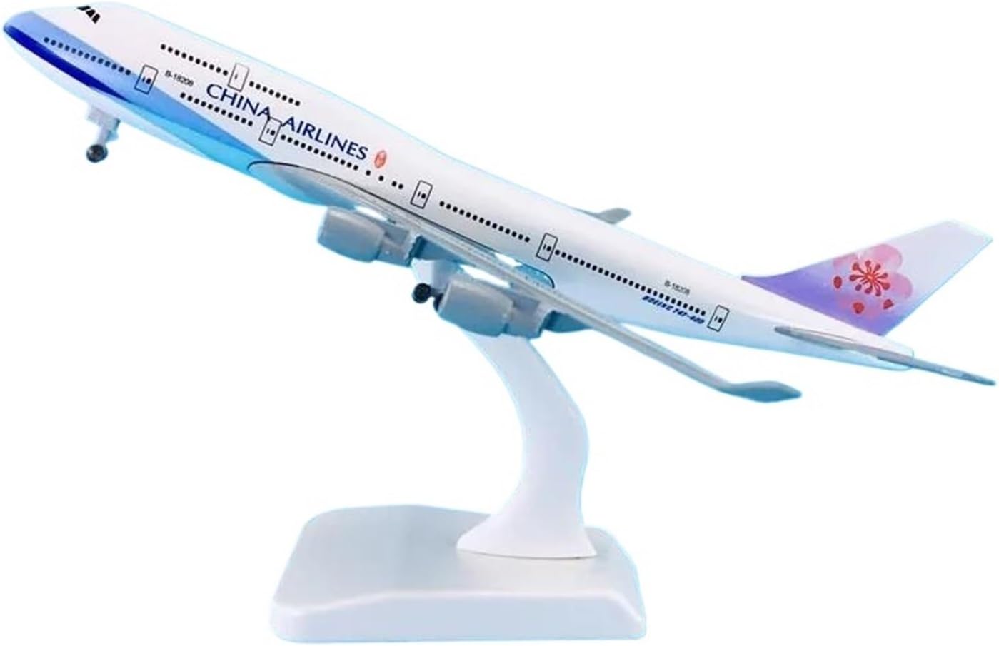 Miniature Scale 1:350 for B747-400 Alloy Die-cast Aircraft Models Desktop Collections Display with Wheels Flying Toy Game Kits