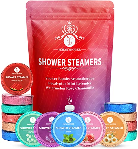 Shower Steamers Aromatherapy For Women Or Men, 36-Pack Shower Bombs Birthday Gift Set, Organic With Lavender Mint Watermelon Eucalyptus Chamomile Rose Essential Oil, Valentines Day Gifts For Her #TOP1