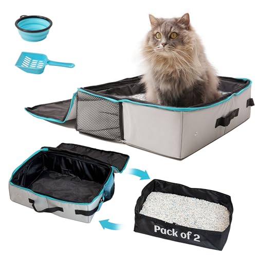 Caja de Arena Portátil Mediana para Gato PETKARAY miniatura 1