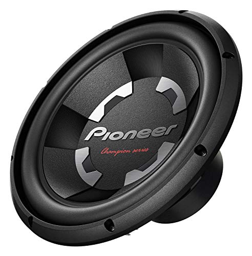 Pioneer TS-300S4 - Subwoofer con Doble araña y Montaje del Motor como catalizadores, Color Negro