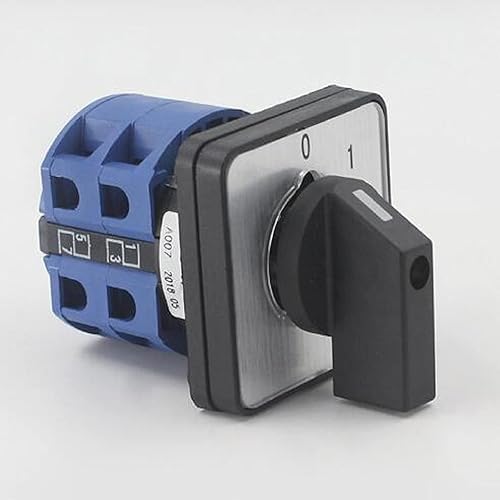 Miniatura 3 de Interruptor selector de cambio universal, interruptor de transferencia de energía, 2 posiciones 8 terminales, LW26-25 C042 380V 25A Motor,