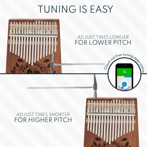 UNOKKI Kalimba Thumb Piano – Instruments de musique Kalimba 17 touches avec instructions de livre de chansons Kalimba… - Les Beatles, Paul McCartney, John Lennon, RIngo Starr, George Harrison UNOKKI Kalimba Thumb Piano - Instruments de musique Kalimba 17 touches avec instructions de livre de chansons Kalimba… – Image 8