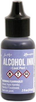 Alcohol Inks and Accessories Adirondack Light Cool Peri Alcohol Ink, 0.5oz