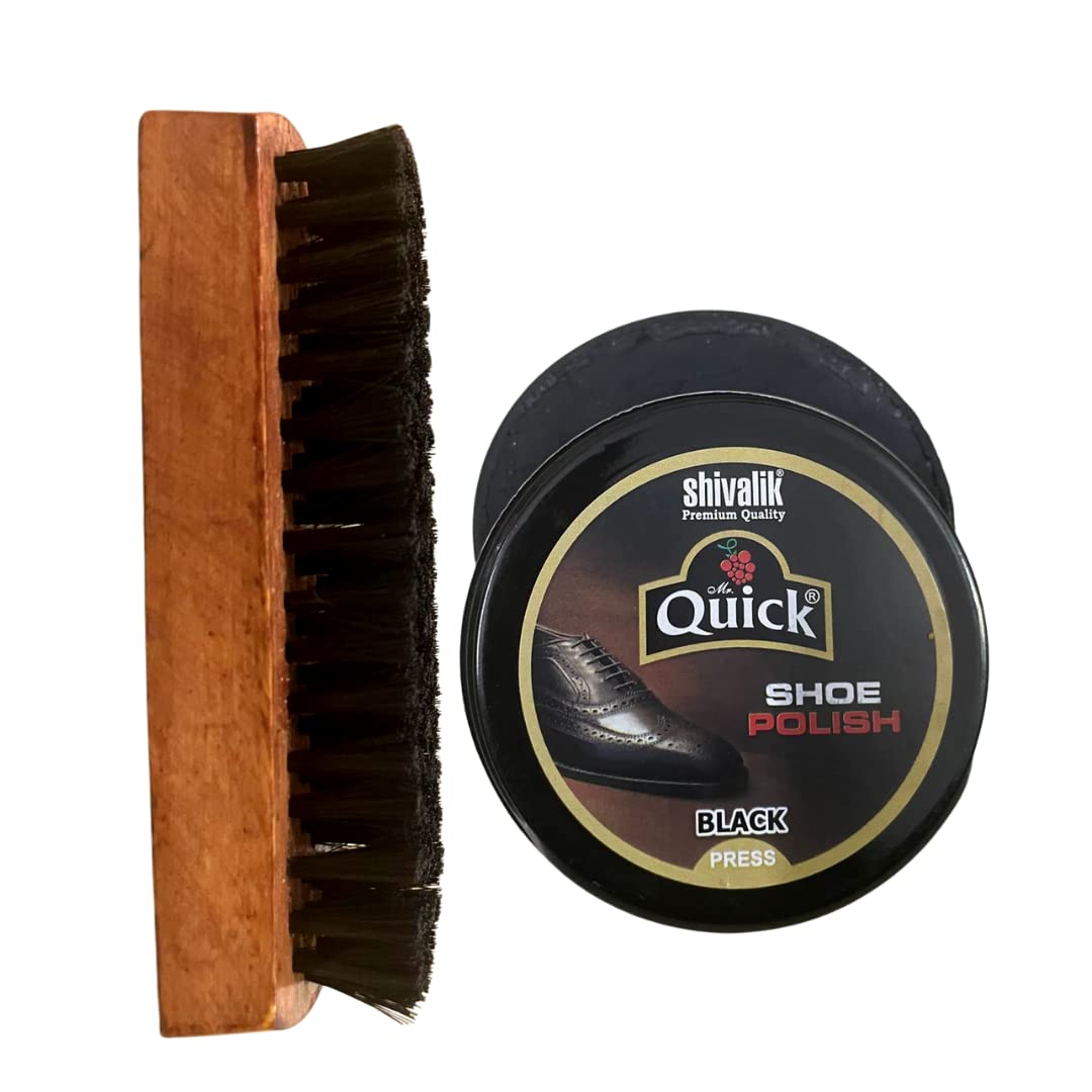 Color Zebra Quick Leather Shoe Wax Polish - Black (Pack 40 Grams) and Shoe Brush. Enriched With Leather Nourishing Oil (B0B9LJKYCZ) Amazon Price History, Amazon Price Tracker