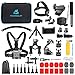 Produktbild Homesuit Action Kamera Zubehör-Kit 60-In-1 für GoPro Hero 11 10 9 8 7 6 5 Session 4 3+ 3 2 1 Black Silver Insta360 GO 2 SJ4000 / SJ5000 / SJ6000 DJI OSMO Action DBPOWER Xiaomi Yi APEMAN