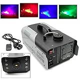 Máquina de humo de 1200 W, 6 x 3 W RGB, luz LED para oficina/boda/bar/ktv/bar