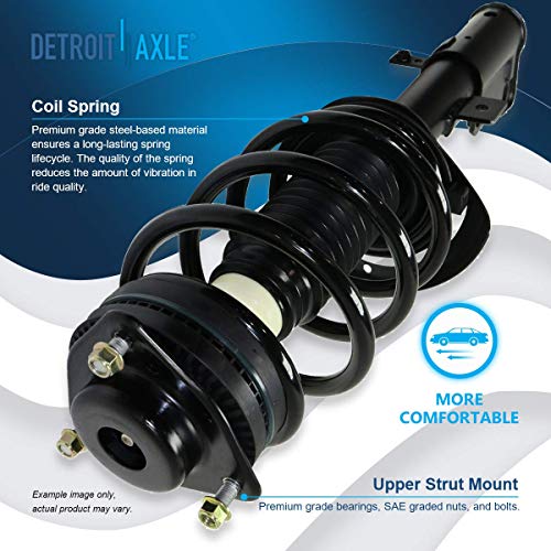 Image of Detroit Axle - 8pc Struts Kit for Chrysler 200 Sebring Dodge Avenger Complete 4 Struts with Coil Spring 4 Sway Bar End Links Front and Rear Replacement Struts Shocks Assembly Suspension