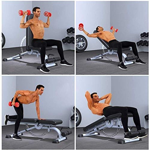 Timtools Weight Bench Adjustable Workout Bench - Professional Commercial Dumbbell Bench Marcy Exercise Utility Bench for Upright, Incline, Decline, and Flat Exercise