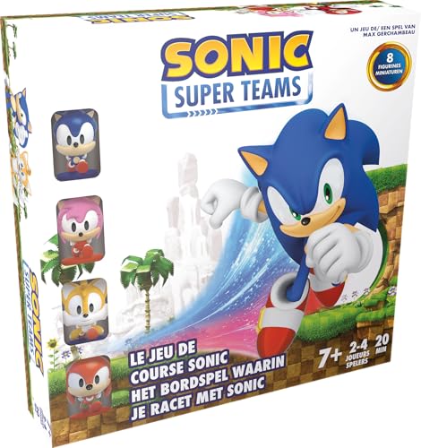 Sonic Super Teams juego de mesa de estrategia ligera y carreras familiares Zygomatic