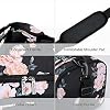 MOSISO Sports Duffel Peony Gym Bag with Shoe Compartment for Men/Women Dance Travel Weekender, Black