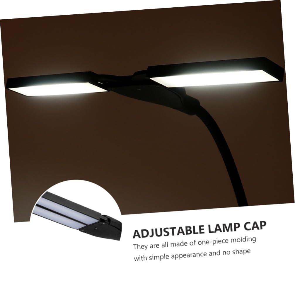 Mikikit Lampe Pupitre Led Pour Piano à Queue Lampe De Lecture Usb Réglable à Clipser Avec Tête Pivotante Niveaux De Luminosité Adaptée Pour Partitions Et Musique