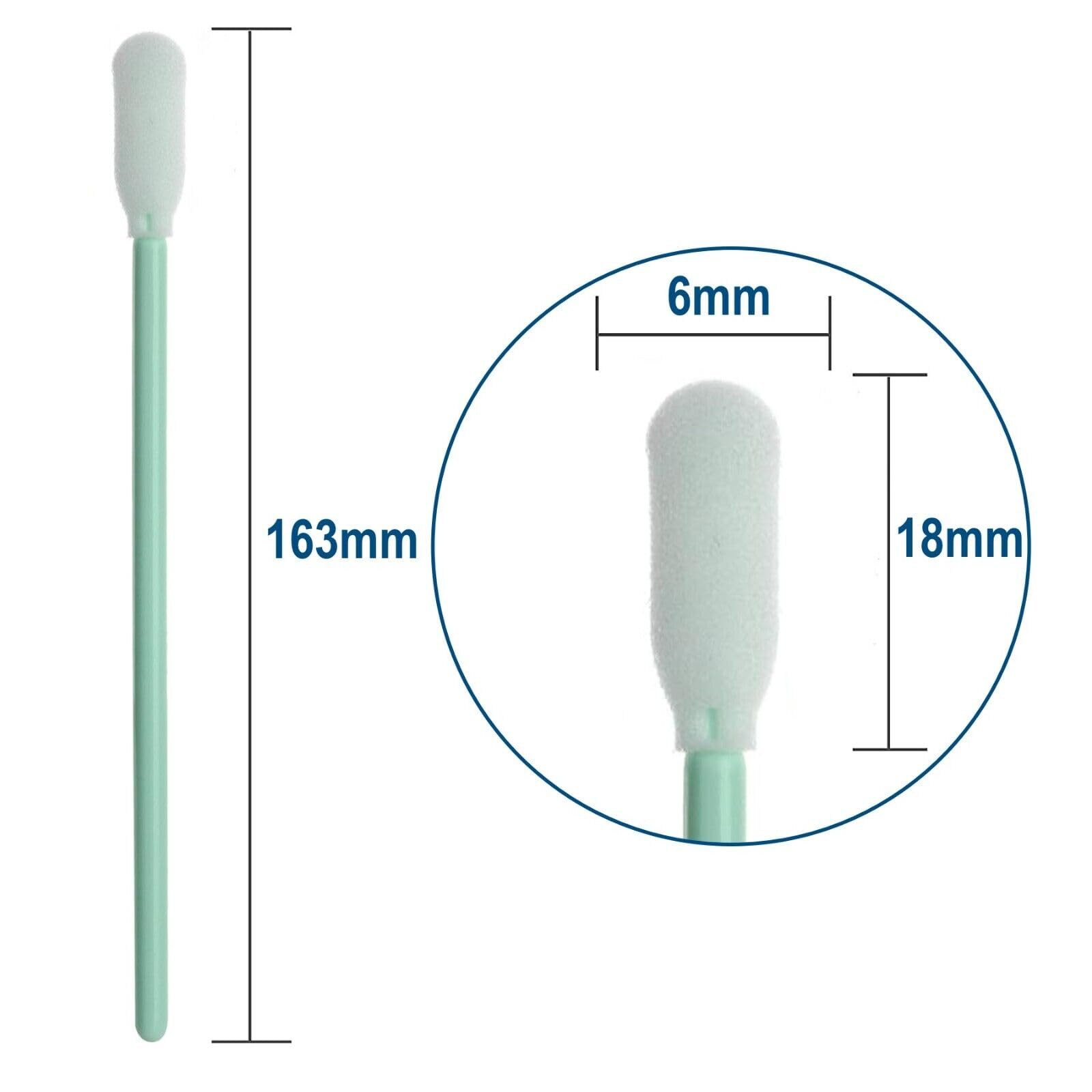 Juego de toallitas limpiadoras de espuma de alta calidad, perfectas para zonas sensibles, para el cuidado y la limpieza, electrónica y médica, todas las formas/longitudes por 100 unidades,