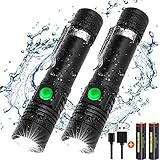 iToncs Rechargeable Flashlight, Portable Ultra Brightest Handheld LED Tactical Flashlights...