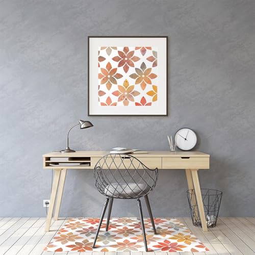 Tapis de protection de sol 140x100 cm en PVC imperméable pour chaise de bureau - 4