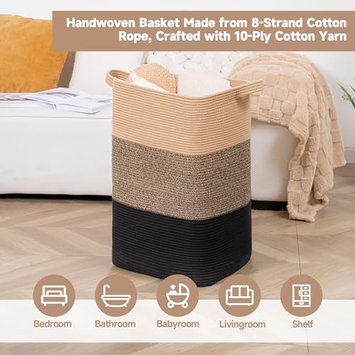 50% Off CLHMILY&Z 95L Laundry Basket - Jute Rope Storage Bin - Image 3