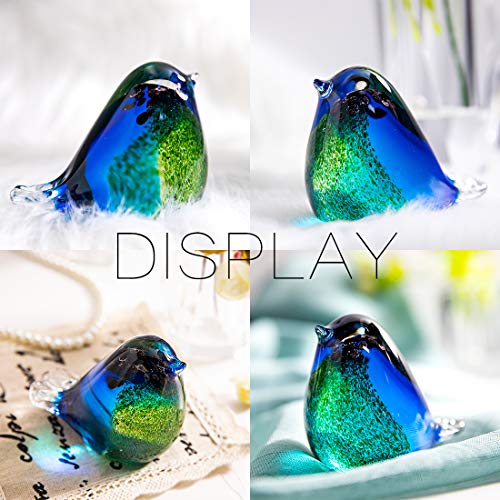 Verre soufflé QFkris figurine décorative idée cadeau Noël - 6