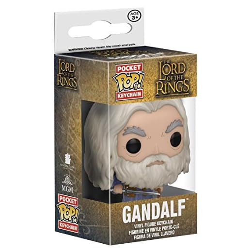 Funko POP! 14038 Sagan om ringen LOTR/Hobbit Gandalf ficka pop nyckelring figur, flerfärgad