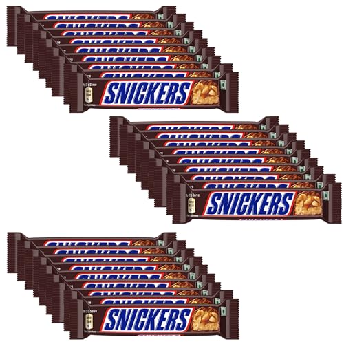 Image of SNICKERS Peanut Filled Milk Chocolate Bar, 22g (Pack of 24)