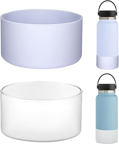HEYSKAY Base protectora de silicona para maletero de 12 a 24 onzas, 32 onzas, 40 onzas, para botellas de agua Hydro Flask, compatible con Yeti, Iron