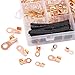 Hilitchi 245-Pcs Open Barrel Wire Crimp Copper Ring Lugs Terminal Connector with 2:1 Heat Shrink Tubing Assortment Kit - OT 5A 10A 20A 30A 40A 50A 60A 100A