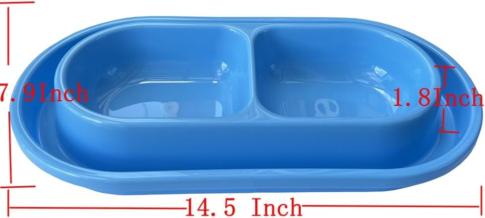Ant Proof Cat Dish 32 Oz Pet Food Water Bowl for Dogs Cats Pink, M image 3