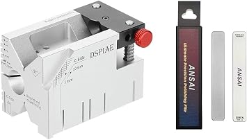 DSPIAE All-in-One Hobby Processing Platform with Glass File, Precision Model Cutting Cube with Drilling Guide and Angle Cutting for Edge Finishing