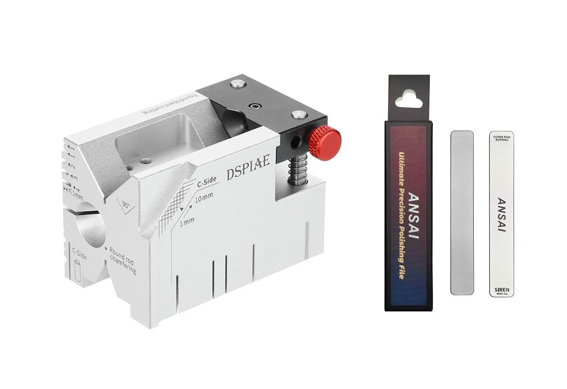 Photo 1 of DSPIAE All-in-One Hobby Processing Platform with Glass File, Precision Model Cutting Cube with Drilling Guide and Angle Cutting for Edge Finishing