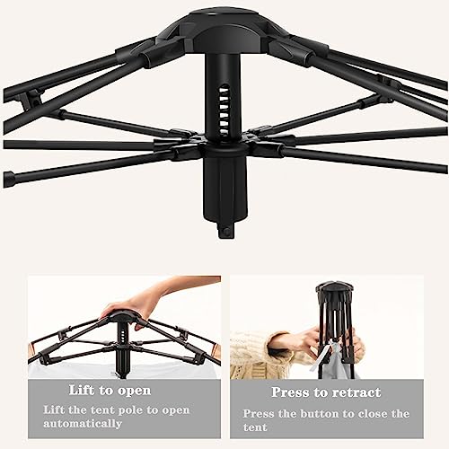 Carpa familiar BNEI para camping 8 personas azul miniatura 5