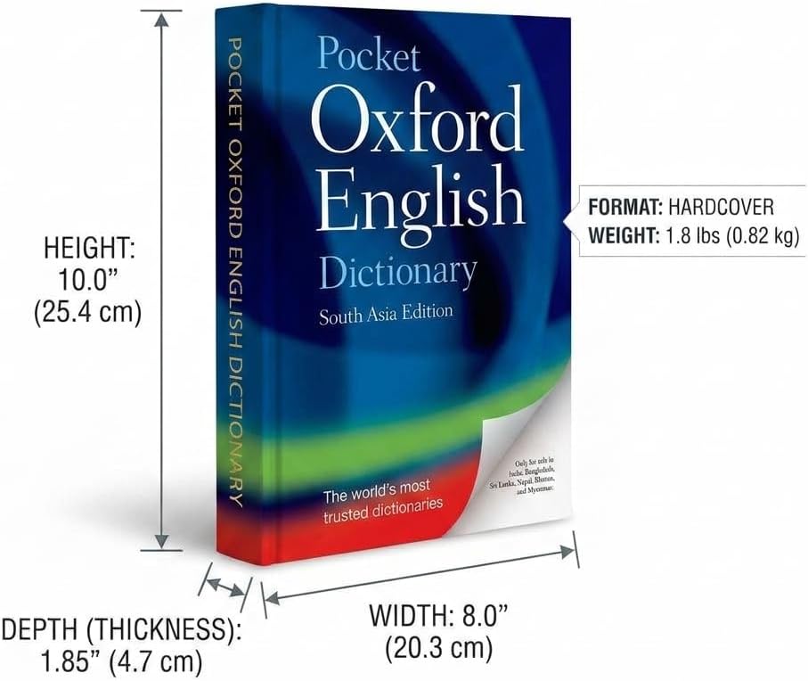 Oxford Pocket English Dictionary - 11th Edition | For Everyday Use | 2 Billion + Words