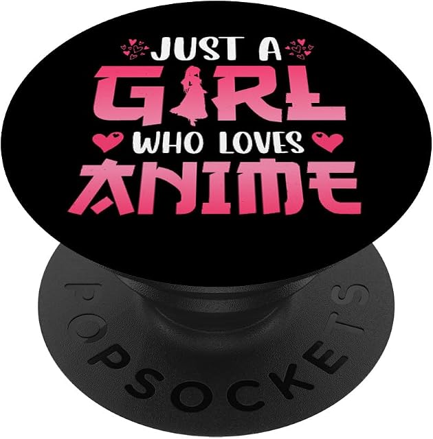 Just A Girl Who Loves Anime PopSockets Swappable PopGrip