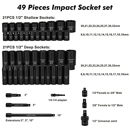Laser 0954 1/2 Drive Deep Impact Socket 36mm - Machine Mart