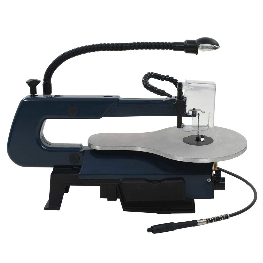 Scie à chantourner vidaXL 125 W 252 mm 108 pièces Bleu
