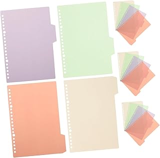 Abaodam 12 Conjuntos De Guias De Índice Etiquetas De Cadernos Clipes De Fichário Divisores De Índice De Notebook Marcadores De Livros Suprimentos Para Notebook Divisores Estéticos