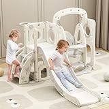 🥰【Sicheres HDPE-Material】Das Produkt besteht aus HDPE-Material, das ungiftig und geruchlos ist und keine Auswirkungen auf die Gesundheit von Kindern hat. Eltern können dieses Set beruhigt kaufen und zu Hause einen Traumspielplatz für ihre Kinder schaffen.