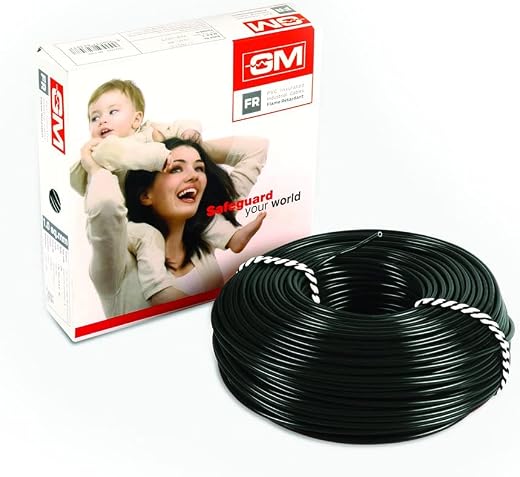 GM Flame Retardant Wire - 4 Sq mm (180m, Black)