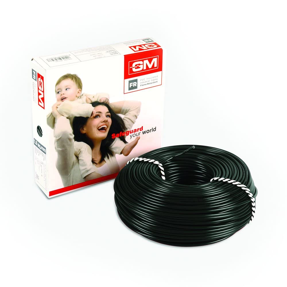GM Flame Retardant Wire - 4 Sq mm (180m, Black) - Review, Price and Buying Guide