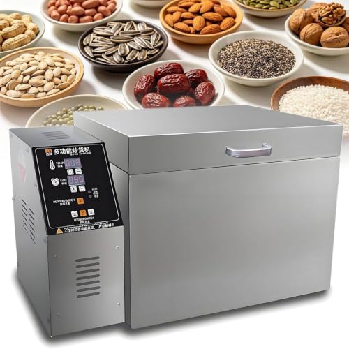 NzEupno Tostatrice Commerciale per Chicchi di caffè, Arachidi, anacardi e Castagne, temporizzazione Regolabile e Controllo della Temperatura per Uso Domestico e Aziendale Type5