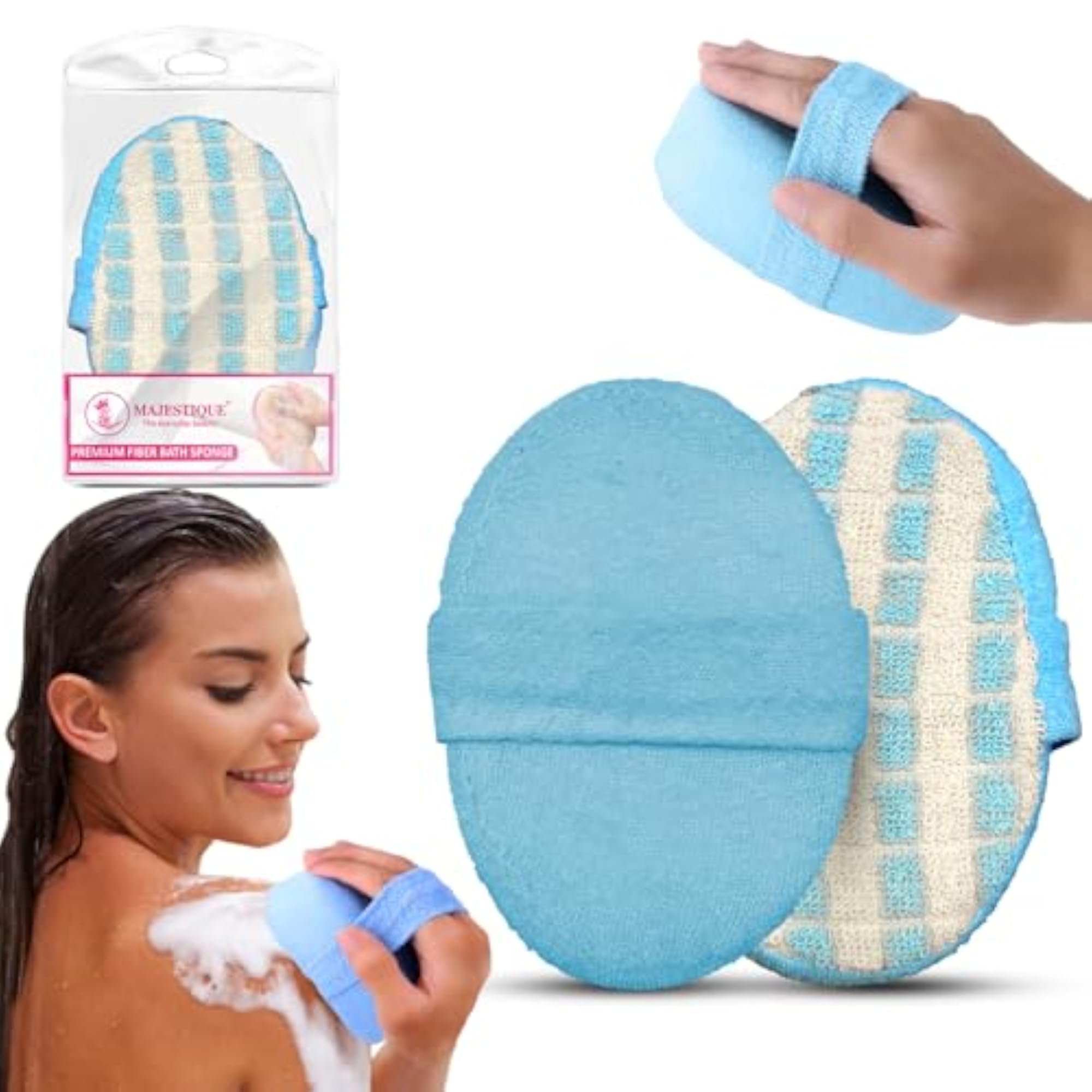 Premium Fiber Bath Sponge for Men & Women