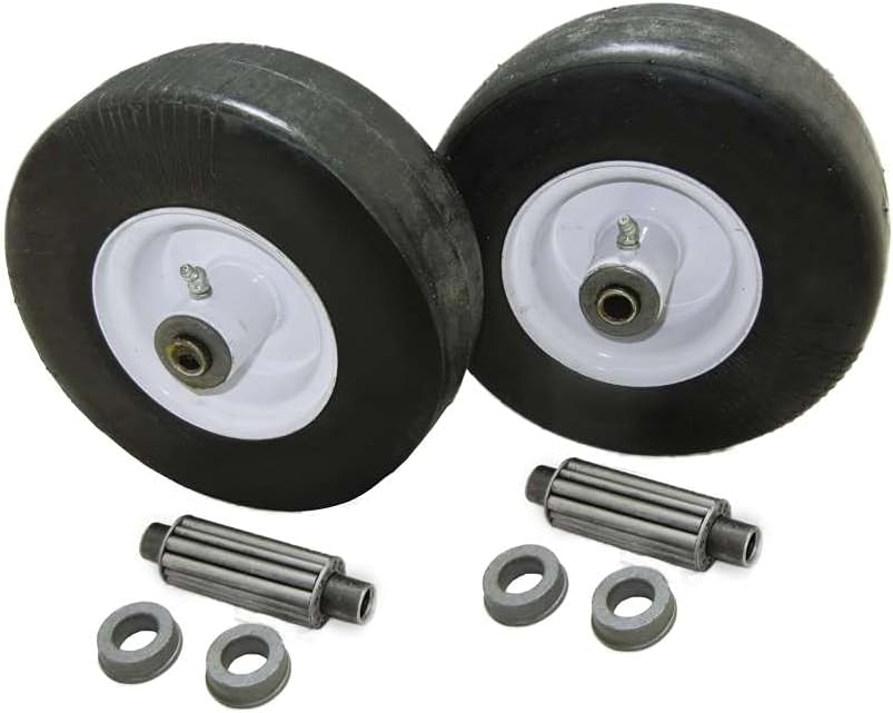 Set of 2 Solid No flat Puncture Proof Front Tires 9x3.5x4 Replace 48006-01 481896 48307 48307-01