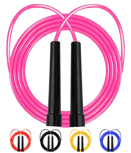 Skipping rope Jump Rope adult for Home Exercise & Body Fitness men, women and kids speed jumping rope with non-slip handle Adjustable skipping rope for Fitness & MMA