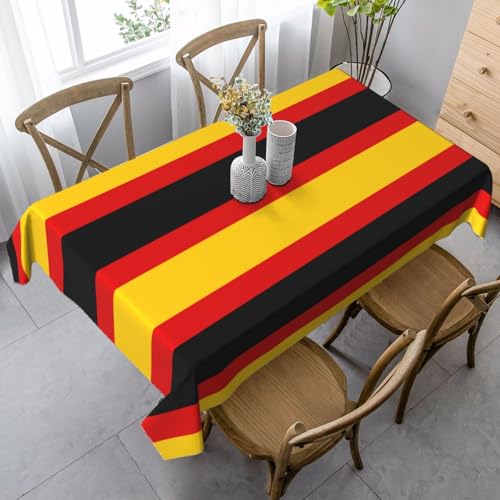 Mantel Impresión De La Bandera Alemana Manteles Rectangular Tablecloth Fácil Limpieza Manteles para Comedor Mesa Festivos 137X183CM