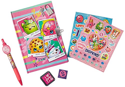 Shopkins Girls Diary With Pen, Lock, Key, Stamp and Stickers - Keepsake Memories by Innovative Designs