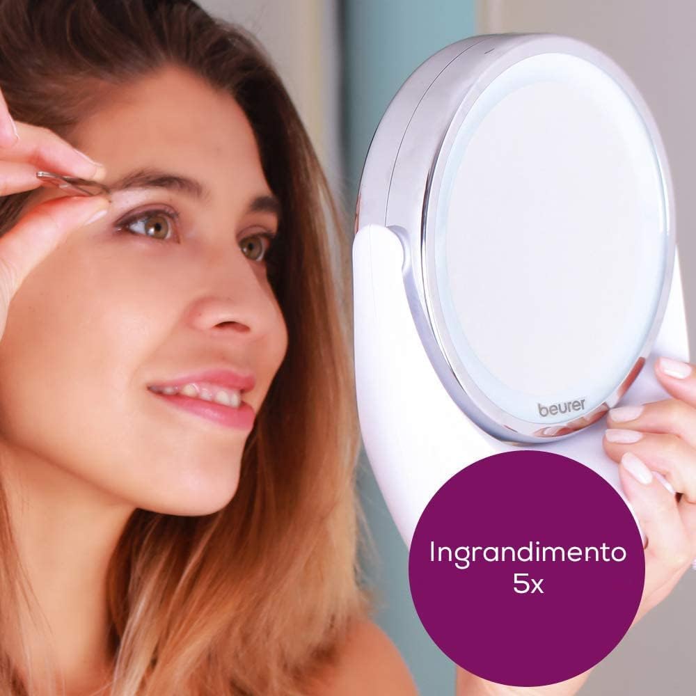 Beurer BS 49 Specchio Cosmetico Illuminato, 17, 5 x 19 x 10 cm