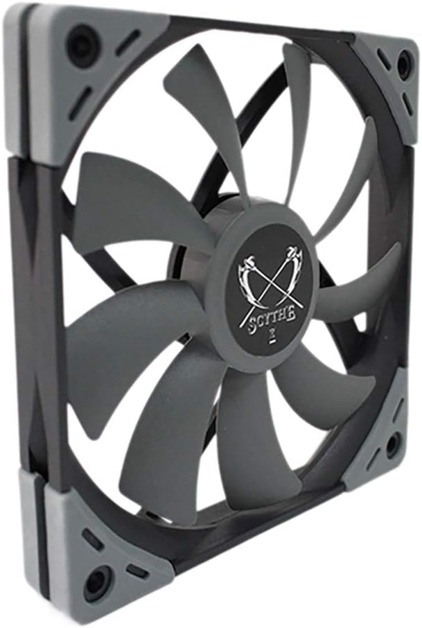 Scythe Kaze Flex 120mm Slim Fan, PWM 300-1200RPM, Quiet Case/CPU Cooler Fan, Single Pack