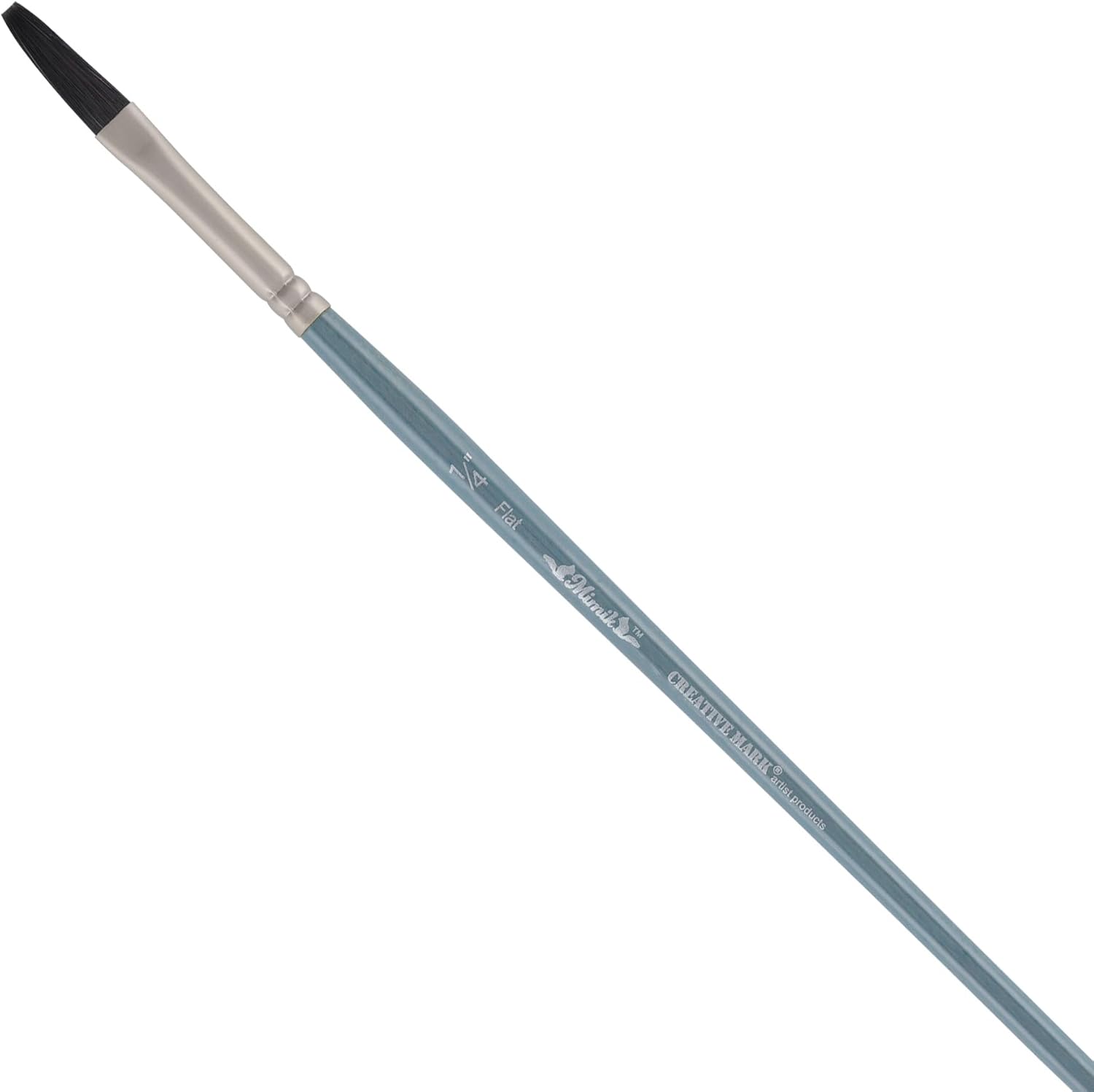 Creative Mark Mimik Professional Watercolor Brushes - Flat 1/2" - Synthetic Squirrel Hair - Natural Bristle Artist Brushes for Watercolors, Gouache & Acrylics