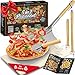 Produktbild 5in1 Pizza Set | Pizzastein für Backofen & Gasgrill - 2in1 Pizzaschieber - Pizzaschneider - Rezeptbuch - Pizza Zubehör - Pizzaschaufel - Pizzamaker - Pizza Stein aus Cordierit - Geschenkset (5in1)