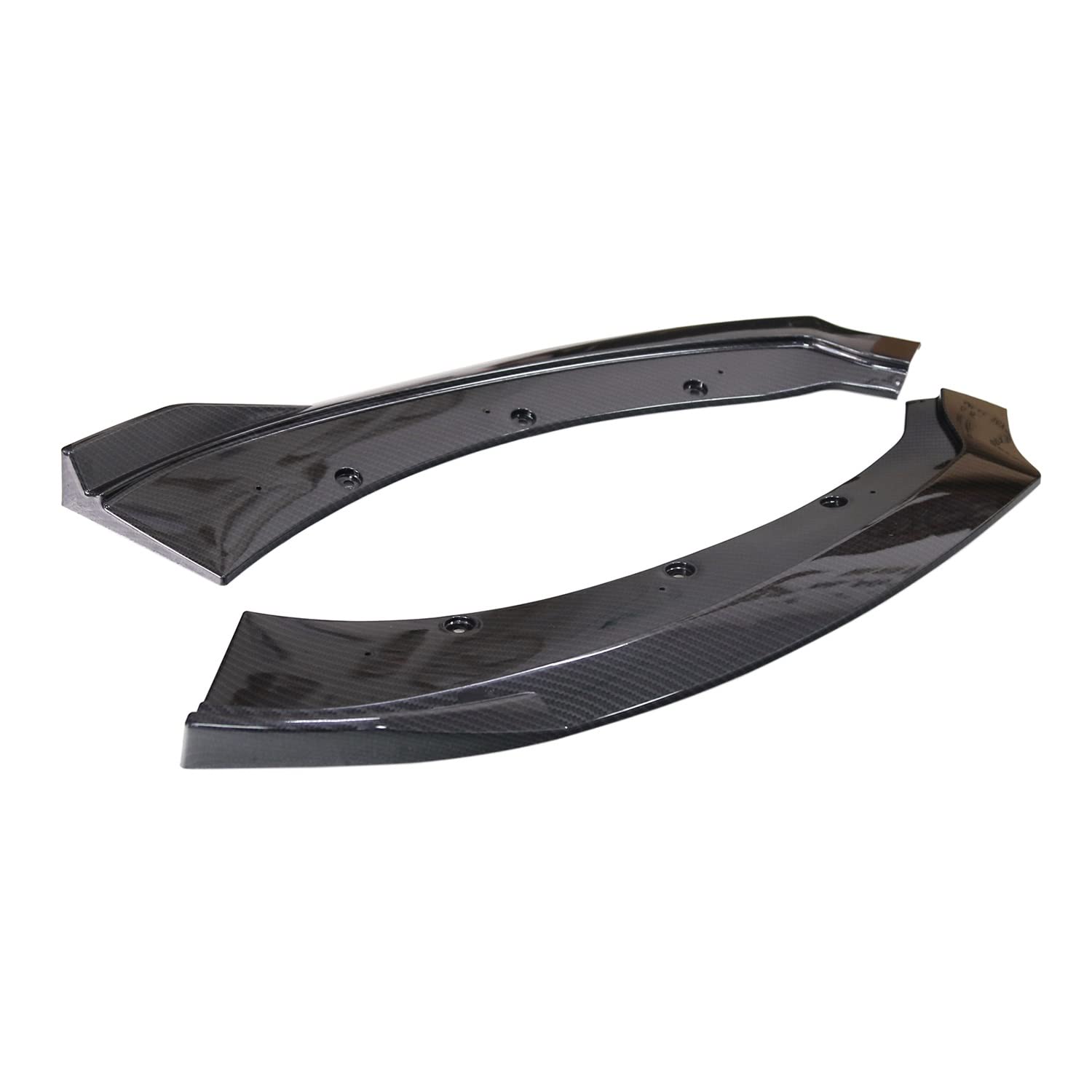 Samochód 3 Sztuki Przedni Zderzak Canard Lip Splitter Ciała Łopaty Spojler Zderzaka Zamiennik Dla Forda Dla Mustang 2015-2019(Gloss Black)
